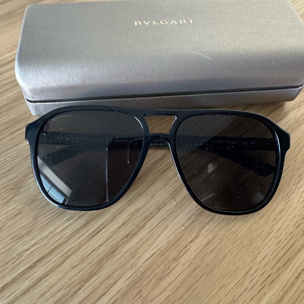 Bvlgari sunglasses black aviator
